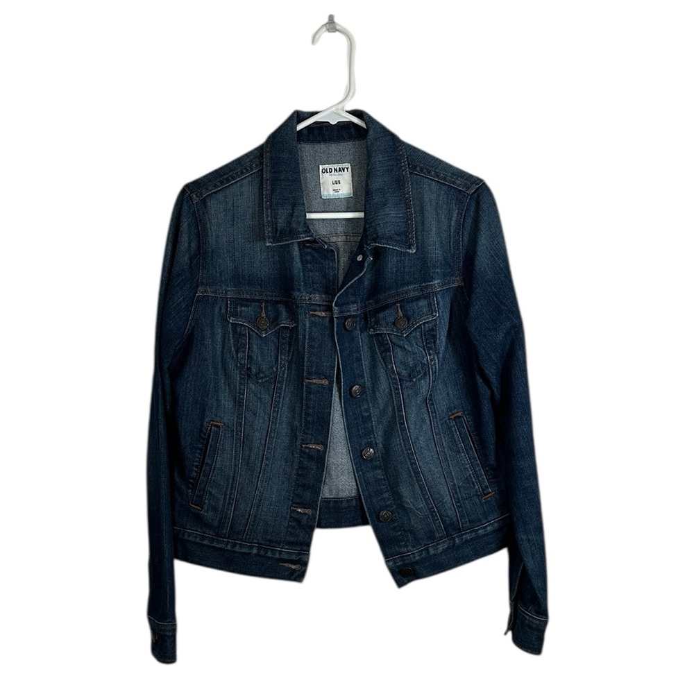 Old Navy Denim Trucker Jacket Sz L